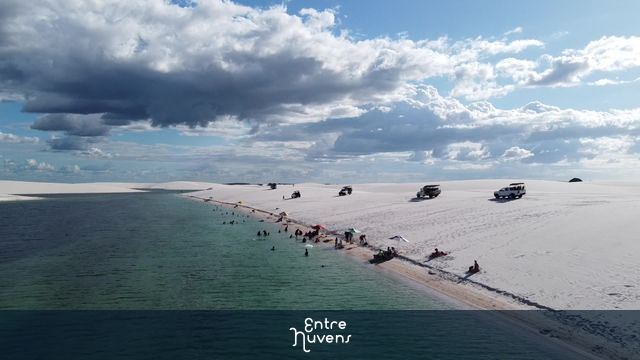 Lagoas nos lençóis maranhenses 3 — vídeo aéreo de Santo Amaro do Maranhão