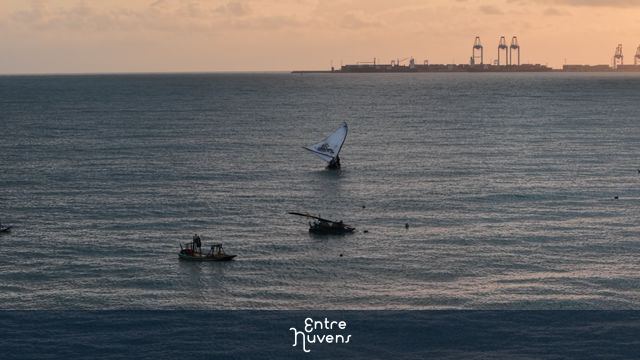 Nascer do sol no Porto do Pecem — vídeo aéreo de São Gonçalo do Amarante