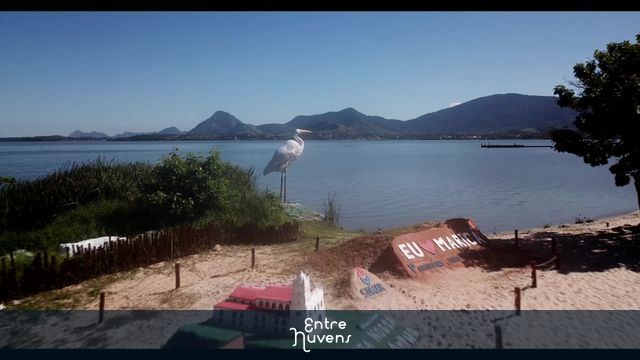 Orla de Araçatiba com o pier dos pescadores na Lagoa de Maricá 2