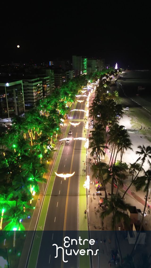 Orla de Maceió noturno 
