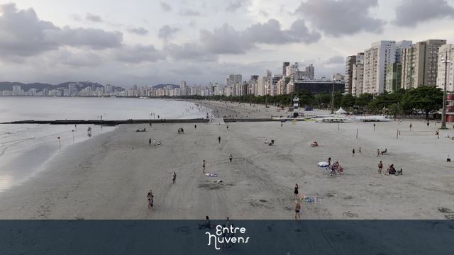 Orla praia de santos
