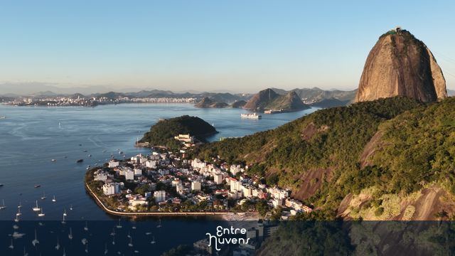 Pão de Açúcar e Urca vistos por drone — Rio de Janeiro