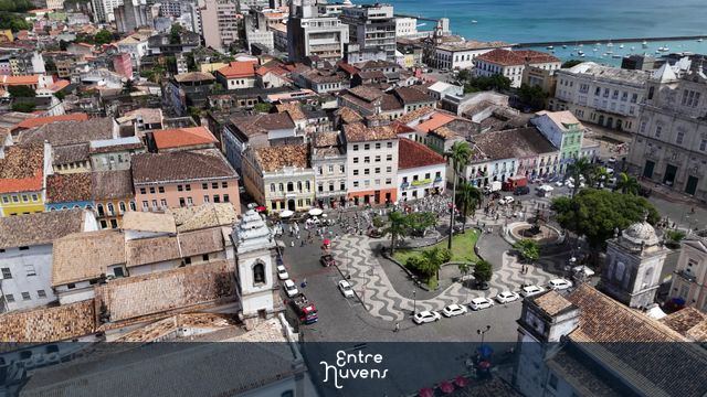 PELOURINHO CENTRO HISTORICO — vídeo aéreo de Salvador
