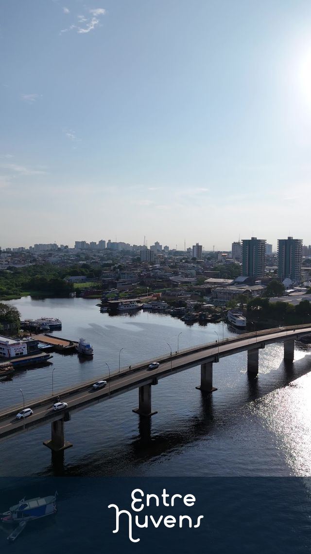 ponte são raimundo — vídeo aéreo de Manaus