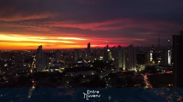 Por do sol dji mini 2  Ceu de Cuiabá - MT