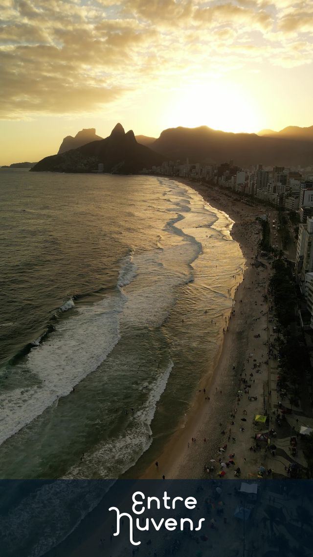 Por do Sol em Ipanema — vídeo aéreo de Rio de Janeiro