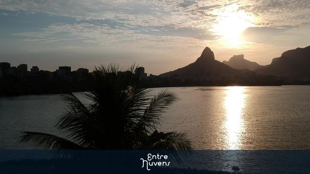 Pôr do sol na Lagoa Rodrigo de Freitas, RJ