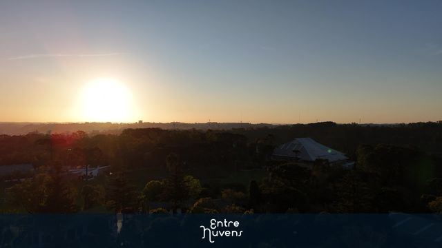 Por do sol, Serra Gaucha — vídeo aéreo de Caxias do Sul