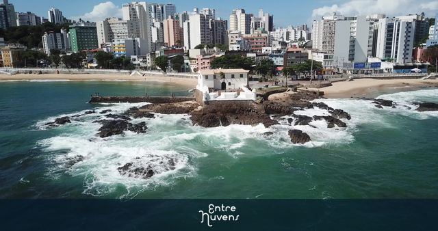PORTO DA BARRA PANDEMIA — vídeo aéreo de Salvador