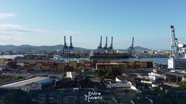 Porto de Itajaí / Navegantes - visto de terra