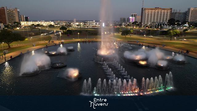 Praça das fontes na Torre de TV em Brasília DF 