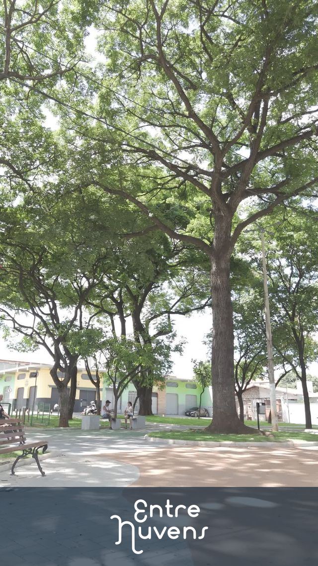 praça de bairro bem cuidada — vídeo aéreo de Belo Horizonte