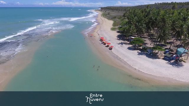 Praia da Barra de Jequiá — vídeo aéreo de Jequiá da Praia