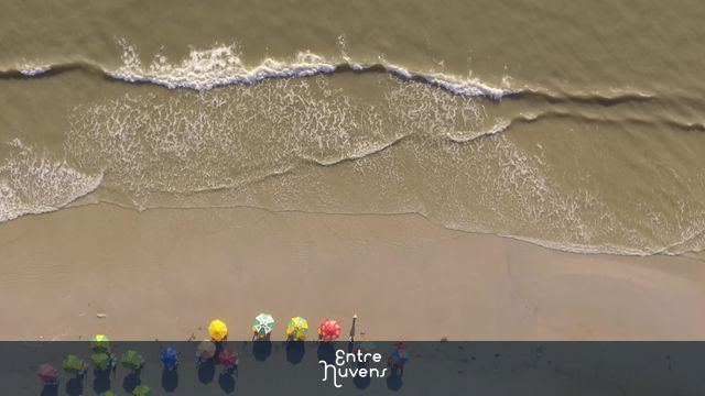 Praia de Marudá - Zoom — vídeo aéreo de Marapanim