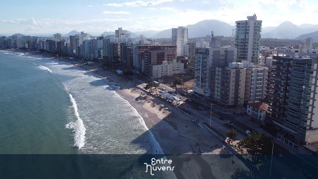 Praia do morro - foto aerea praia — vídeo aéreo de Guarapari