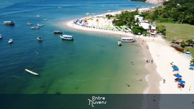 Praia Morro de São Paulo — vídeo aéreo de Cairu