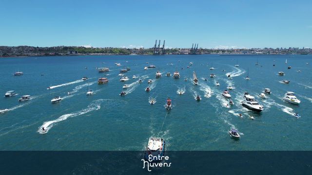 Procissão do Senhor dos Navegantes — vídeo aéreo de Salvador