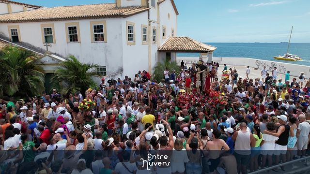 Procissão do Senhor dos Navegantes e a Festa da Boa Viagem — vídeo aéreo de Salvador