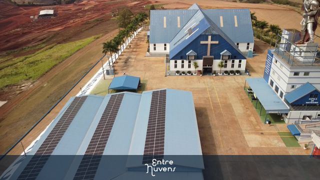 Santuário São Miguel Arcanjo 1 - Brasil — vídeo aéreo de Bandeirantes