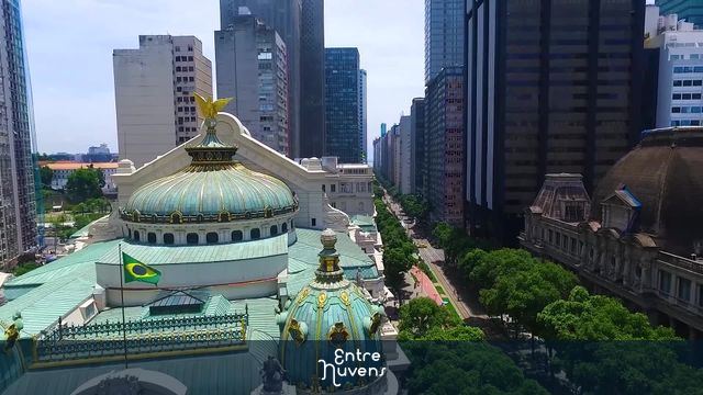 Theatro Municipal do RJ — vídeo aéreo de Rio de Janeiro