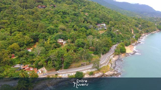 Visão aérea próxima a praia do Oscar - Ilhabela