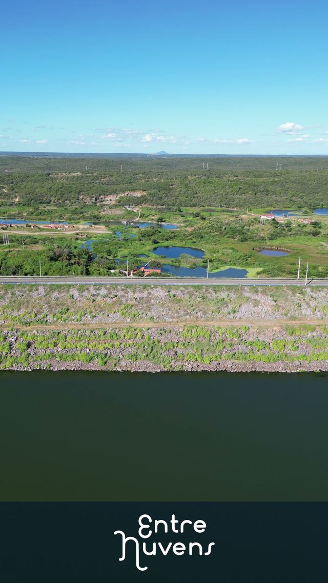 Vista Aérea da Transposição do Rio São Francisco — vídeo aéreo de Banabuiú