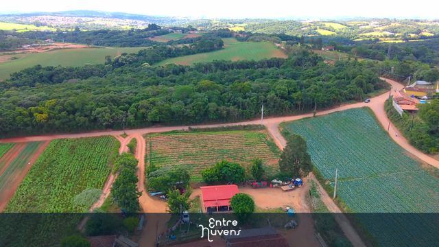 Vista aérea de área rural em Ibiúna