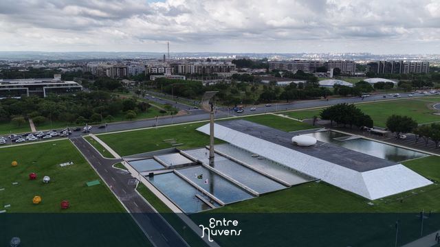 Vista aérea do Museu Nacional em Brasília