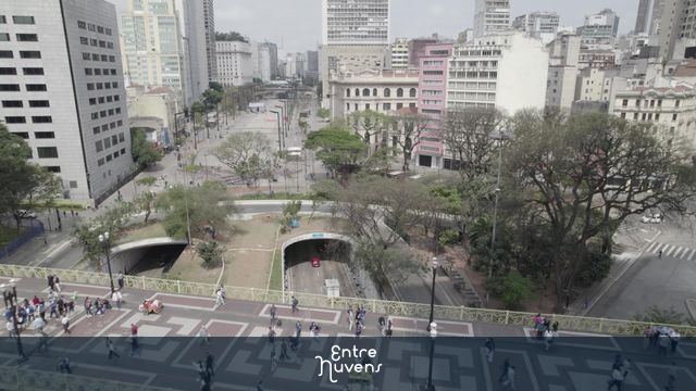 Vista aérea do Viaduto santa ifigenia até a praça do Correio