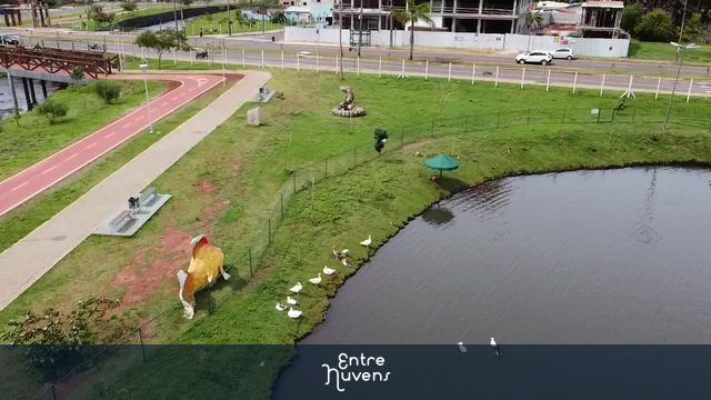 Vista do lago Eco Park Cascavel Pr 