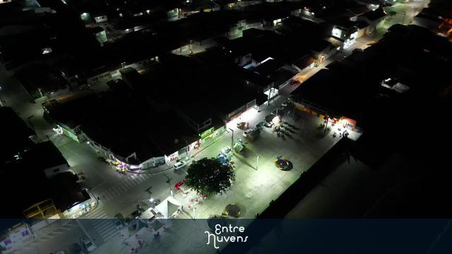 Voo noturno na baia da traição  — vídeo aéreo de Baía da Traição